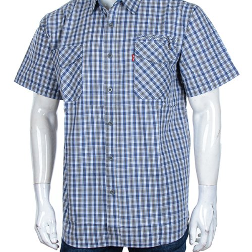 Рубашка Logaster (XL-5XL) A702-7 blue (лето) Logaster A702-7 blue