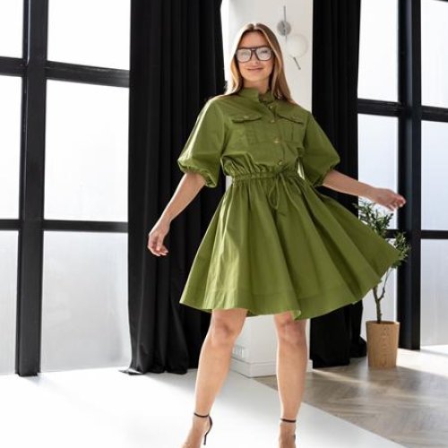 Платье Diamanna (S-M) P245 green (лето) Diamanna P245 green
