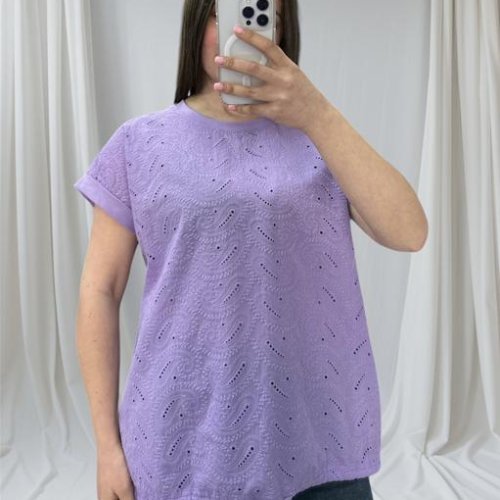 Футболка LeVisha (48-56) 25048 lilac (лето) LeVisha 25048 lilac
