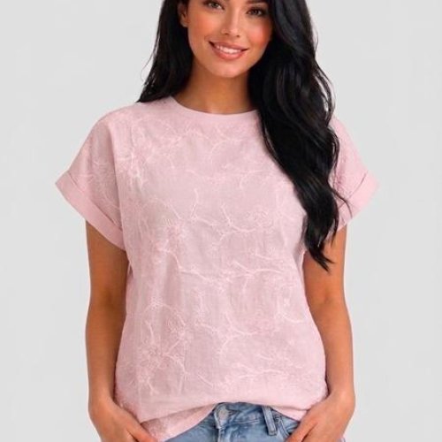 Футболка LeVisha (48-56) 26006 pink (лето) LeVisha 26006 pink