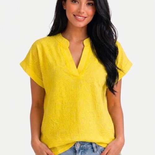 Футболка LeVisha (48-56) 26007 yellow (лето) LeVisha 26007 yellow