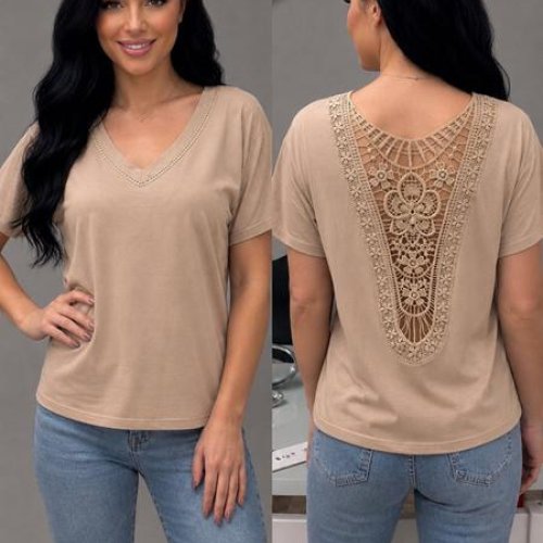 Футболка LeVisha (46-52) 26111 d.beige (лето) LeVisha 26111 d.beige