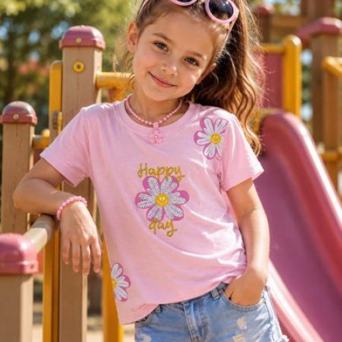 Футболка Major (104-128) 5142 pink (лето) Major 5142 pink