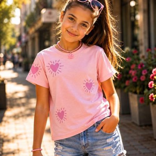 Футболка Major (104-128) 6074 pink (лето) Major 6074 pink