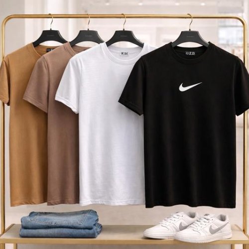 Футболка Zalov (S-2XL) ZW1584 camel (лето) Zalov ZW1584 camel