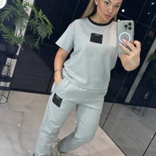 Костюм спорт LOVEKAN (S-L) 1449 l.grey (деми) LOVEKAN 1449 l.grey