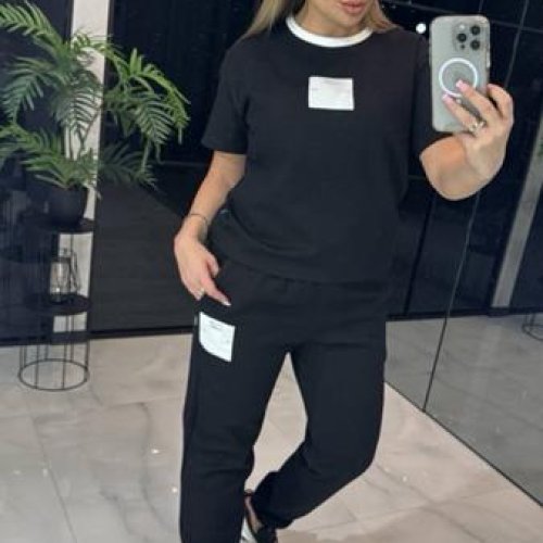 Костюм спорт LOVEKAN (S-L) 1449 black (деми) LOVEKAN 1449 black