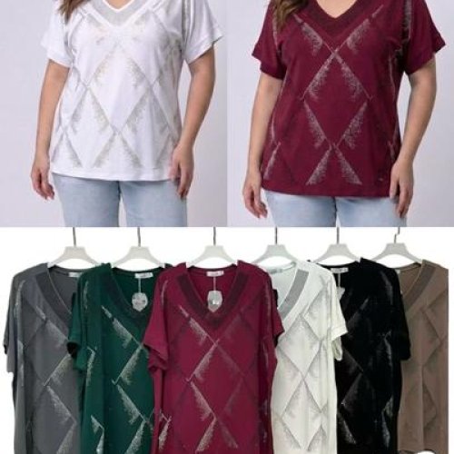 Футболка Summer (2XL-3XL) 3321 mix (лето) Summer 3321 mix