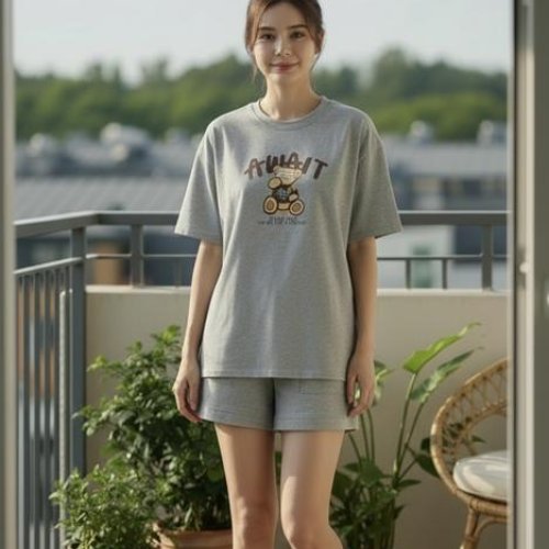 Костюм Peng (M-XL) 1087 grey (лето) Peng 1087 grey
