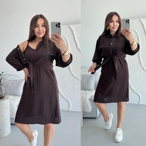 Костюм Sofi Cor (42-52) 9079 brown (лето) Sofi Cor 9079 brown