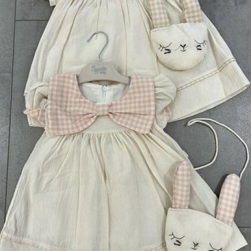 Платье Baby Boom (0.9-2) BB402 beige-beige (лето) Baby Boom BB402 beige-beige
