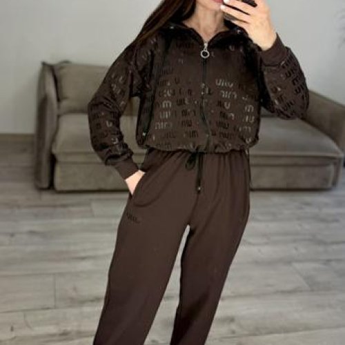 Костюм спорт S.Style (42-48) 312-4 brown (деми) S.Style 312-4 brown