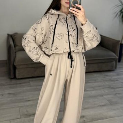 Костюм спорт S.Style (42-48) 680 beige (деми) S.Style 680 beige