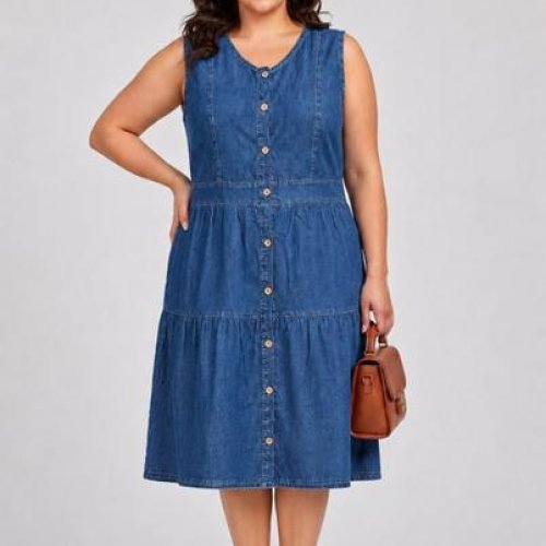 Сарафан Julia (38-46) JL1221 blue (лето) Julia JL1221 blue