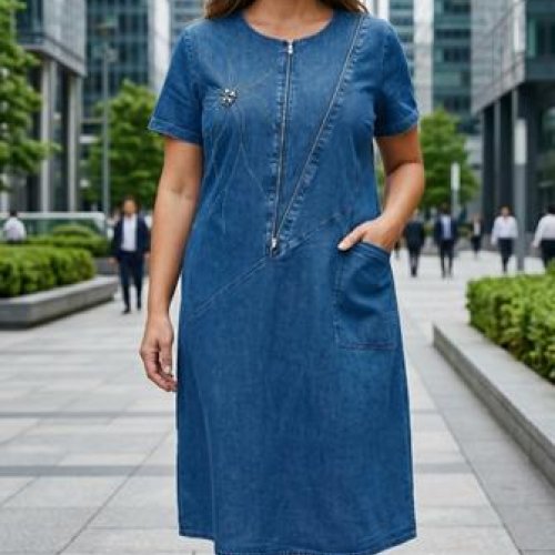 Платье Julia (44-52) JL1227 blue (лето) Julia JL1227 blue