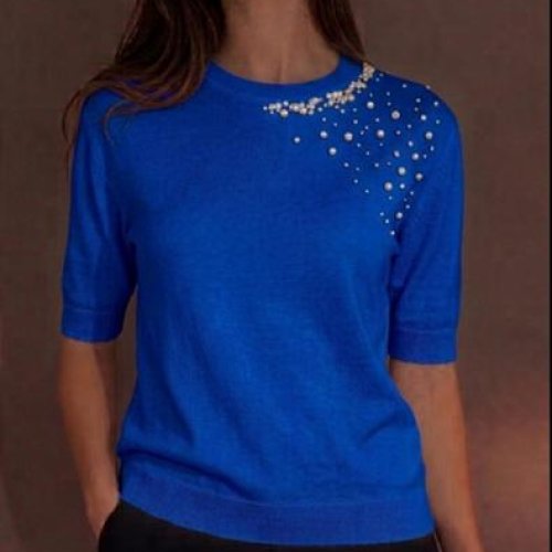 Американка Julia (50-52) JL1270 blue (лето) Julia JL1270 blue