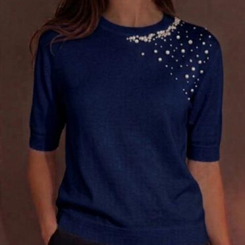 Американка Julia (50-52) JL1271 navy (лето) Julia JL1271 navy