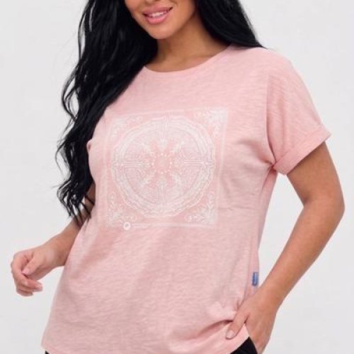Футболка LeVisha (M-XL) 26101 pink (лето) LeVisha 26101 pink