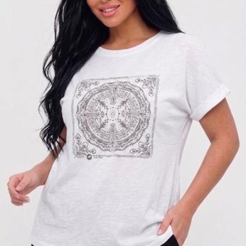 Футболка LeVisha (M-XL) 26101 white (лето) LeVisha 26101 white