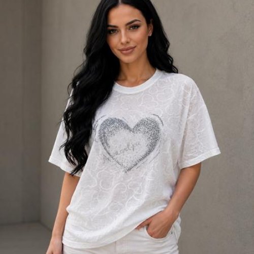 Футболка LeVisha (46-50) 26117 white (лето) LeVisha 26117 white