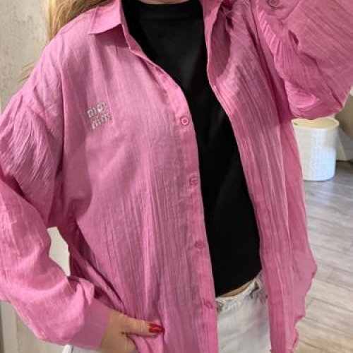 Рубашка Lora (one size) LR1519 pink (деми) Lora LR1519 pink