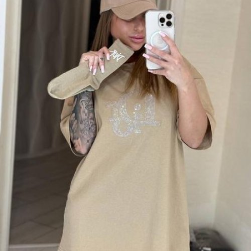 Футболка Lora (one size) LR1590 beige (лето) Lora LR1590 beige