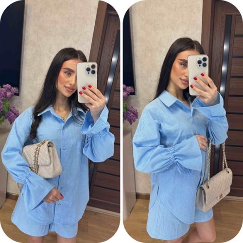 Костюм Valentina (42-48) 014 l.blue (лето) Valentina 014 l.blue