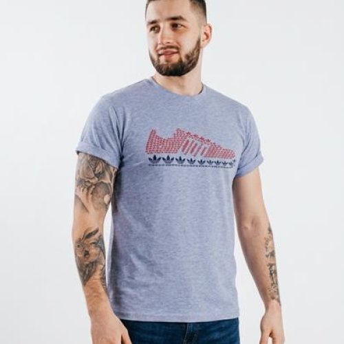 Футболка Sport style (M-2XL) 5-5 grey (лето) Sport style 5-5 grey