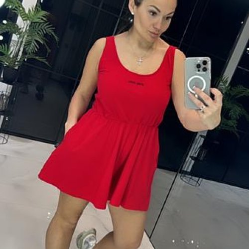Комбинезон LOVEKAN (S-L) 1285 red (лето) LOVEKAN 1285 red