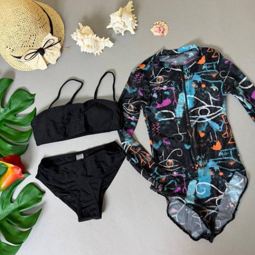 Комплект Sun&Sea (32-40) 05067 black-l.blue (лето) Sun&Sea 05067 black-l.blue