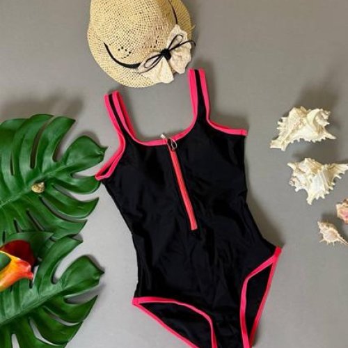 Купальник Sun&Sea (120-160) 070 black-coral (лето) Sun&Sea 070 black-coral
