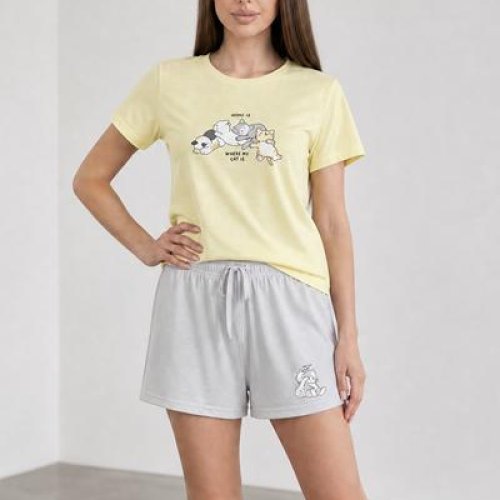 Пижама Trikotag (S-XL) 408405 yellow (лето) Trikotag 408405 yellow