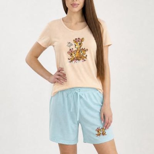 Пижама Trikotag (S-XL) 410144 beige (лето) Trikotag 410144 beige