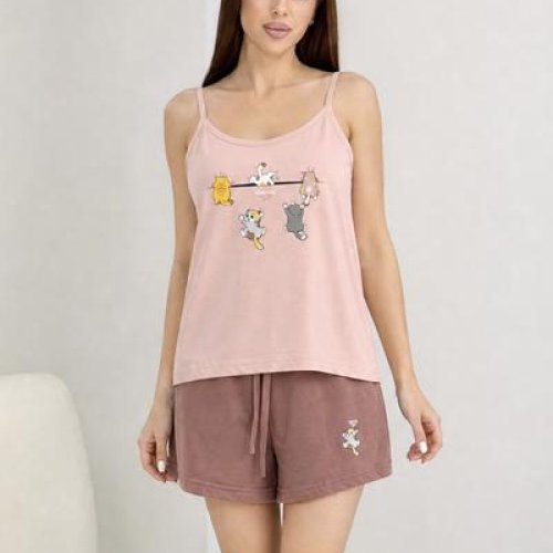 Пижама Trikotag (S-XL) 611087 pink (лето) Trikotag 611087 pink