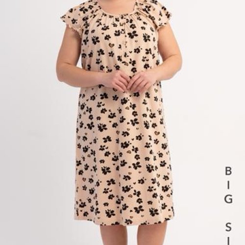 Ночнушка Trikotag (XL-4XL) TR130 beige (лето) Trikotag TR130 beige