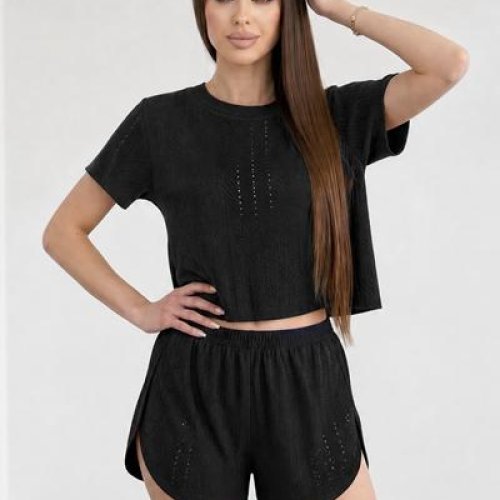 Пижама Trikotag (S-XL) 945 black (лето) Trikotag 945 black