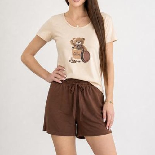Пижама Trikotag (S-XL) 601145 beige (лето) Trikotag 601145 beige