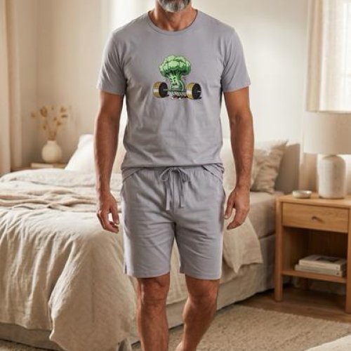 Пижама Trikotag (S-XL) 601132 l.grey (лето) Trikotag 601132 l.grey