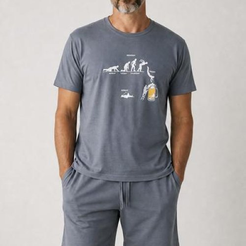 Пижама Trikotag (S-XL) 601116 grey (лето) Trikotag 601116 grey