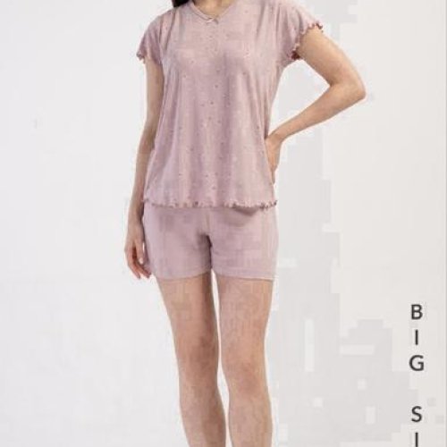 Пижама Trikotag (XL-4XL) TR124 pink (лето) Trikotag TR124 pink