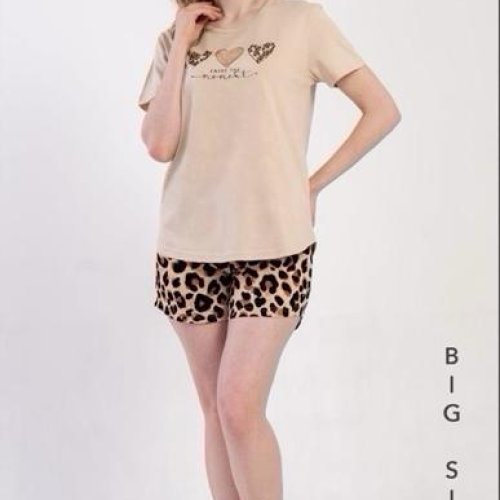 Пижама Trikotag (5XL-7XL) TR131 beige (лето) Trikotag TR131 beige