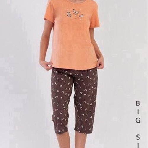 Пижама Trikotag (XL-4XL) TR113 peach (лето) Trikotag TR113 peach