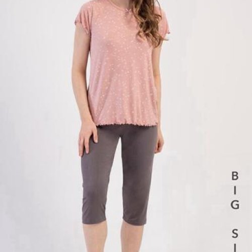 Пижама Trikotag (XL-4XL) TR116 pink (лето) Trikotag TR116 pink