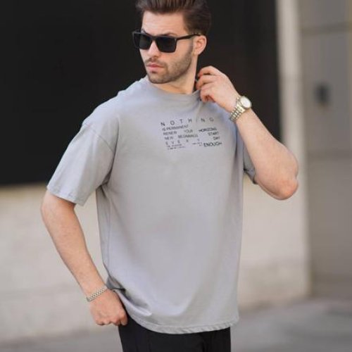Футболка Hous Of Timur (M-2XL) HT2736 l.grey (лето) Hous Of Timur HT2736 l.grey