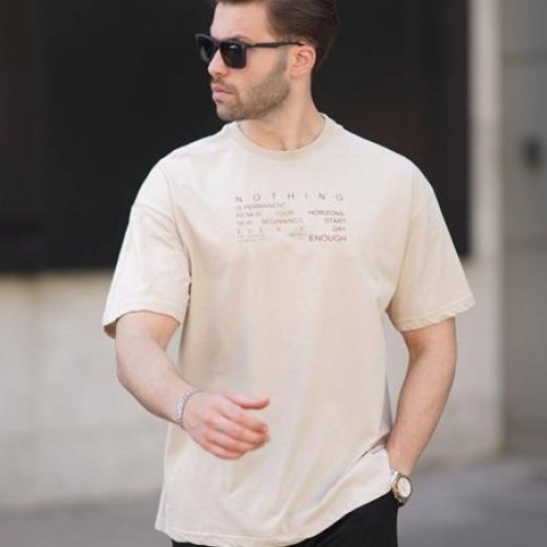 Футболка Hous Of Timur (M-2XL) HT2737 beige (лето) Hous Of Timur HT2737 beige