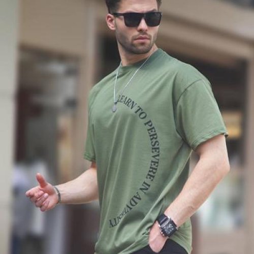 Футболка Hous Of Timur (M-2XL) HT2738 khaki (лето) Hous Of Timur HT2738 khaki