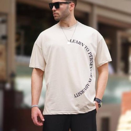 Футболка Hous Of Timur (M-2XL) HT2739 beige (лето) Hous Of Timur HT2739 beige