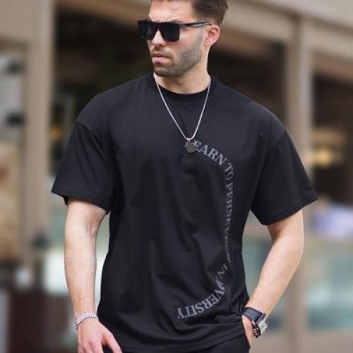 Футболка Hous Of Timur (M-2XL) HT2740 black (лето) Hous Of Timur HT2740 black