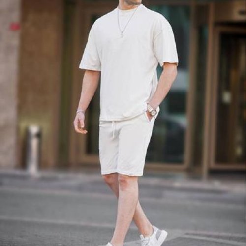 Костюм спорт Hous Of Timur (S-2XL) HT2818 white (лето) Hous Of Timur HT2818 white