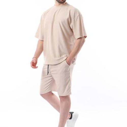 Костюм спорт Hous Of Timur (S-2XL) HT2819 beige (лето) Hous Of Timur HT2819 beige